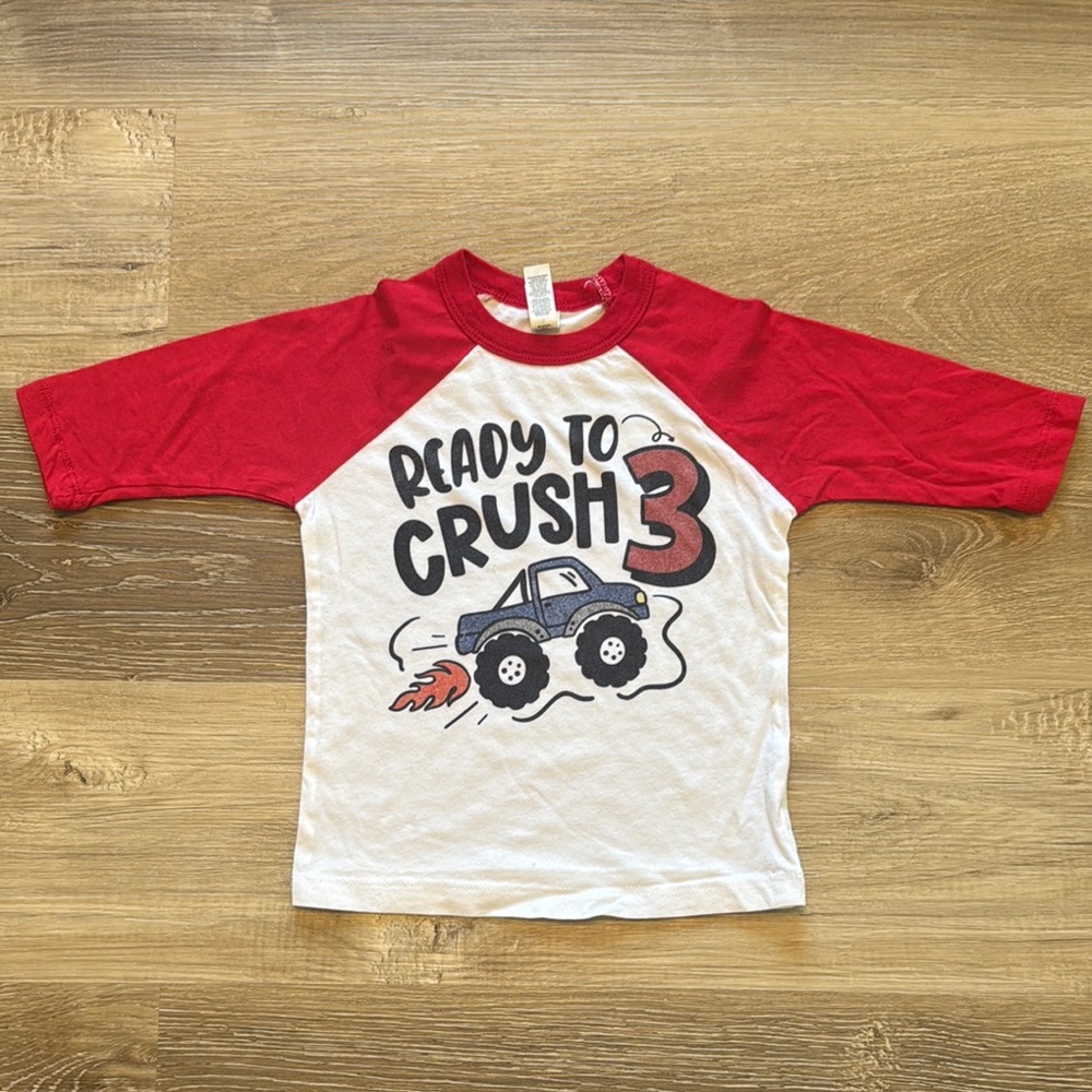 Customized Graphic Birthday Shirt- 3T